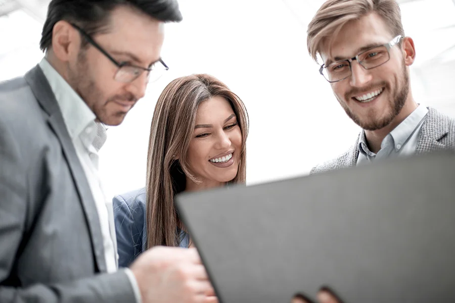 showing new website layout